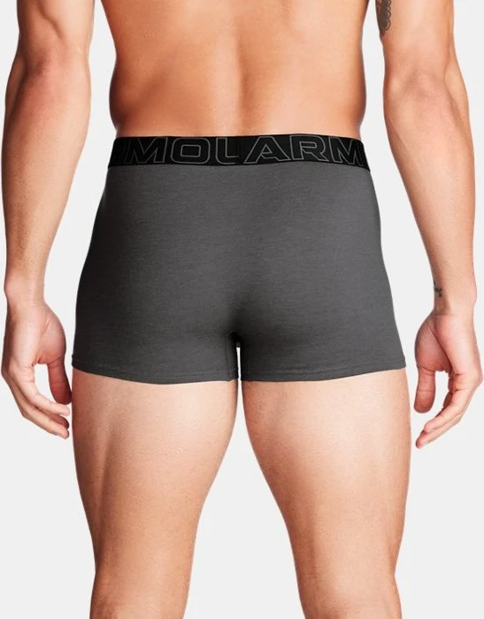 Under Armour Performance Cotton Boxerjock 3er Boxer Briefs castlerock full heather/red (Herren)