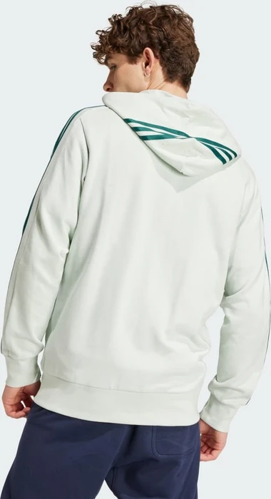 adidas Essentials French Terry 3-Streifen Hoodie linen green (Herren)