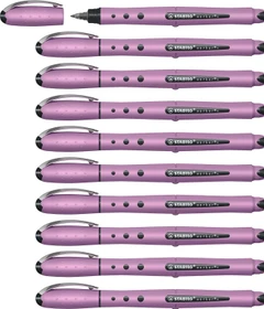 STABILO worker+ medium NatureCOLORS Wildflower Tintenroller (Mine) grauviolett, 10er-Pack