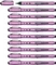 STABILO worker+ medium NatureCOLORS Wildflower Tintenroller (Mine) grauviolett, 10er-Pack Vorschaubild