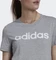 adidas Loungewear Essentials Slim Logo T-Shirt kurzarm medium grey heather/white (Damen) Vorschaubild