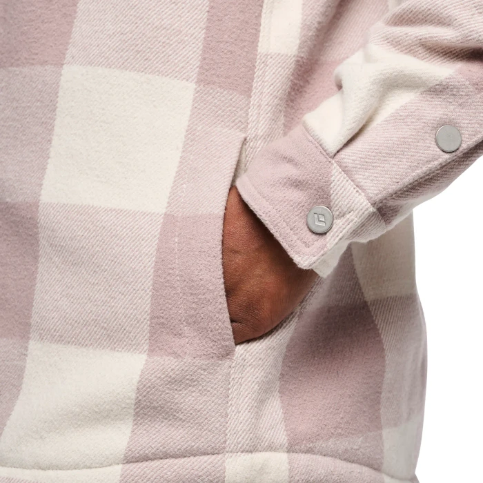 Black Diamond Project Lined Flannel Hemd langarm pale mauve/off white plaid (Damen)