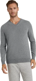 Falke Luxury V-Ausschnitt Pullover light greymel. (Herren)