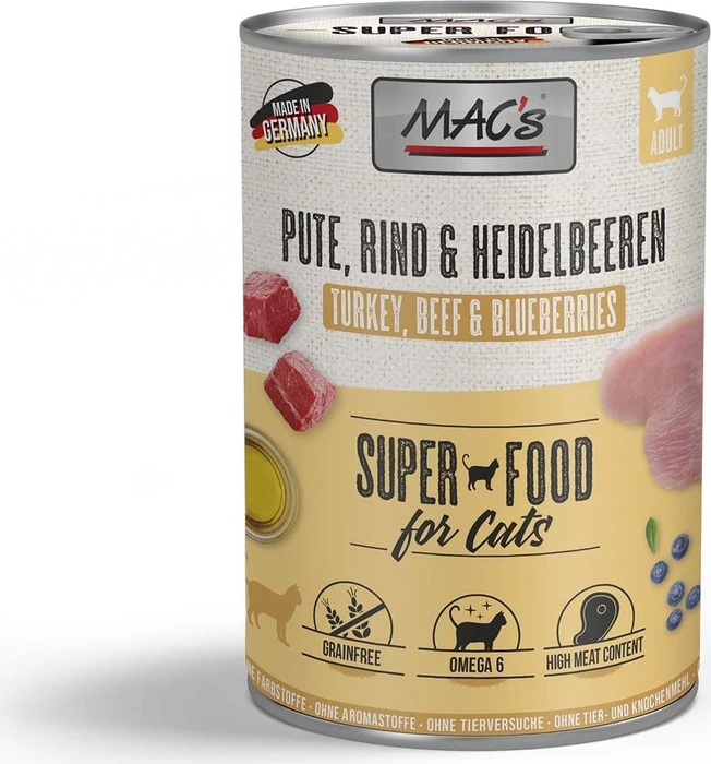 MAC's Cat Pute und Heidelbeeren, 4.80kg (12x 400g)