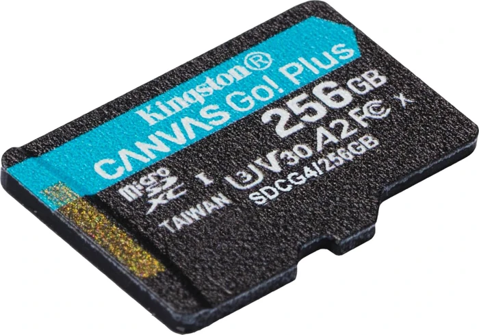Kingston Canvas Go! Plus Gen4 R200/W160 256GB, UHS-I U3, A2, Class 10