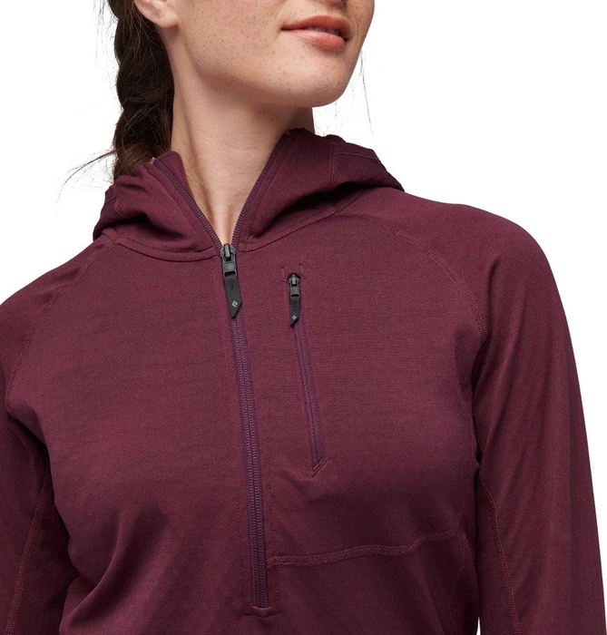 Black Diamond CoEfficient Quarter Zip Fleece Hoody Funktionsjacke blackberry (Damen)