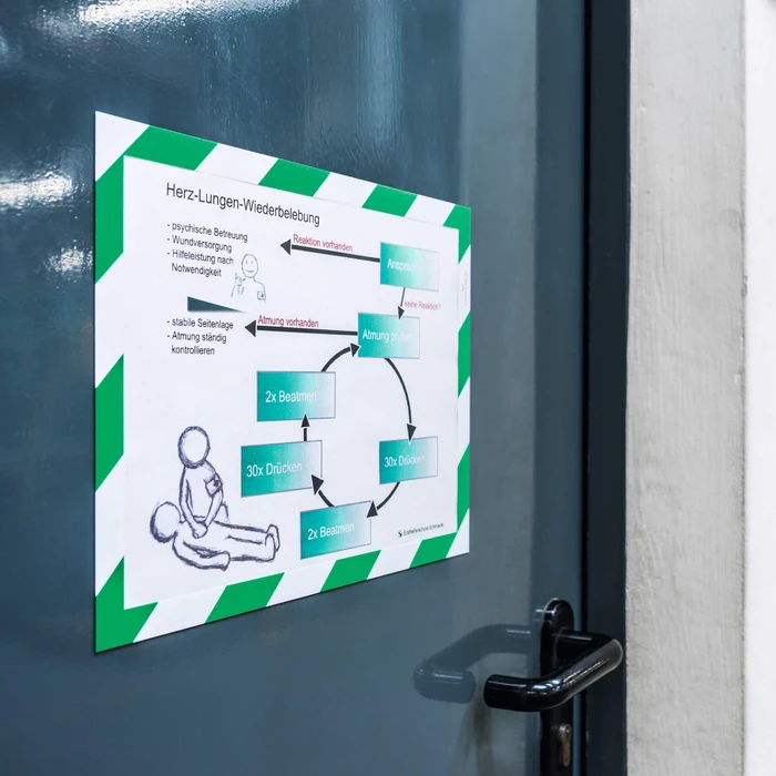 Durable Duraframe Magnetic Security Schutzrahmen, A4, grün/weiß, 5 Stück