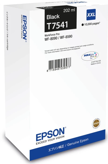 Epson Tinte T7541 schwarz extra hohe Kapazität