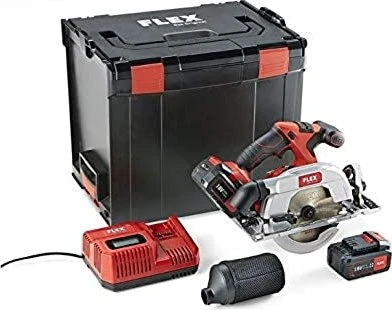 Flex CS 62 18.0-EC/5.0 Set Akku-Handkreissäge inkl. L-Boxx + 2 Akkus 5.0Ah