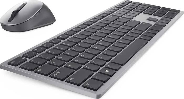 Dell KM7321W Premier Multi-Device Keyboard and Mouse Combo, Titan Grey, USB/Bluetooth, FR