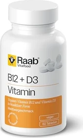 Raab Vitalfood Vitamin B12 + D3 Lutschtabletten, 60 Stück