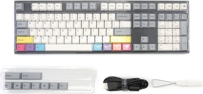 Varmilo VEA108, CMYK, LEDs weiß, MX SILENT RED, USB, US