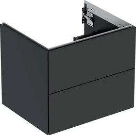 Geberit ONE Unterschrank für Waschtisch, mit zwei Schubladen, 60cm, lava/lackiert matt
