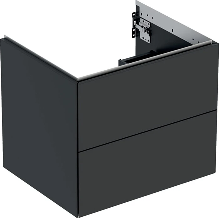 Geberit ONE Unterschrank für Waschtisch, mit zwei Schubladen, 60cm, lava/lackiert matt