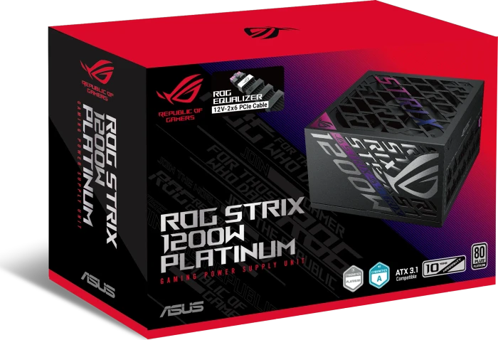 ASUS ROG STRIX 1200P Platinum (ROG Equalizer), ROG-STRIX-1200P-GAMING-E, 1200W, ATX 3.1