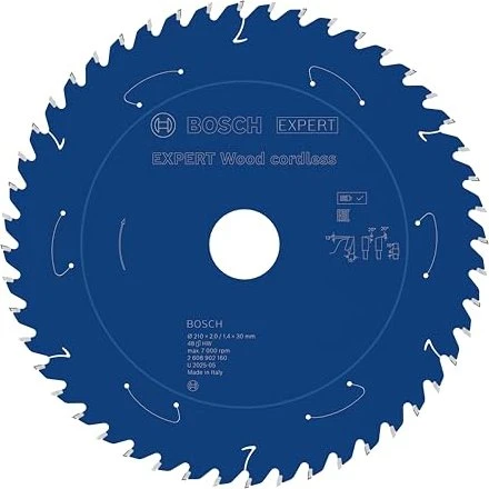 Bosch Professional Expert Wood Kreissägeblatt 48Z, 210x1.4x30mm, 1 Stück