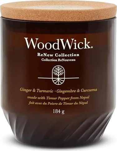 WoodWick ReNew Collection Ginger & Turmeric Duftkerze, 184g