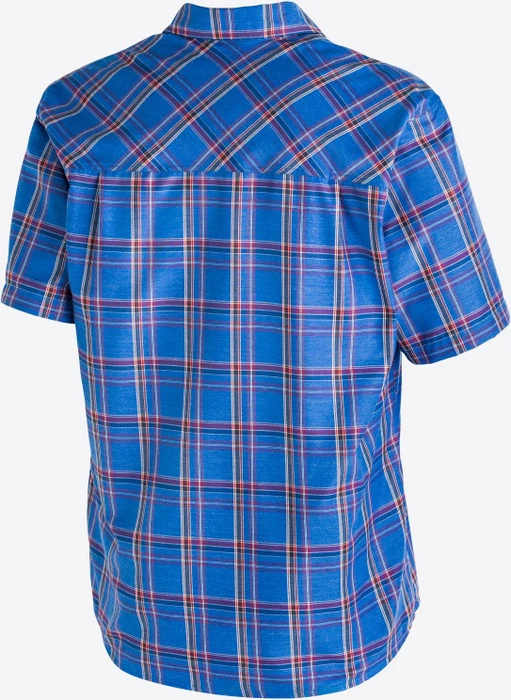 Maier Sports Mauro Hemd kurzarm ombre blue/blue check (Herren)