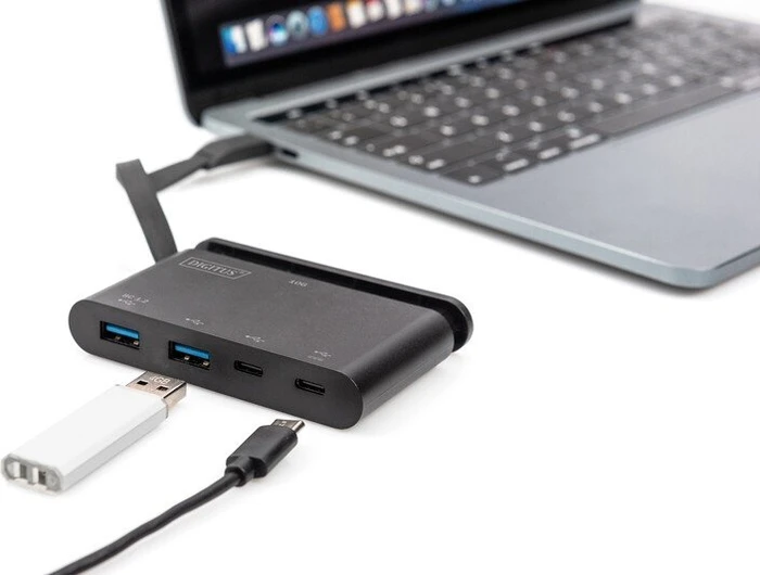 Digitus USB-Hub, 2x USB-C 3.1, 2x USB-A 3.1, USB-C 3.1 [Stecker]