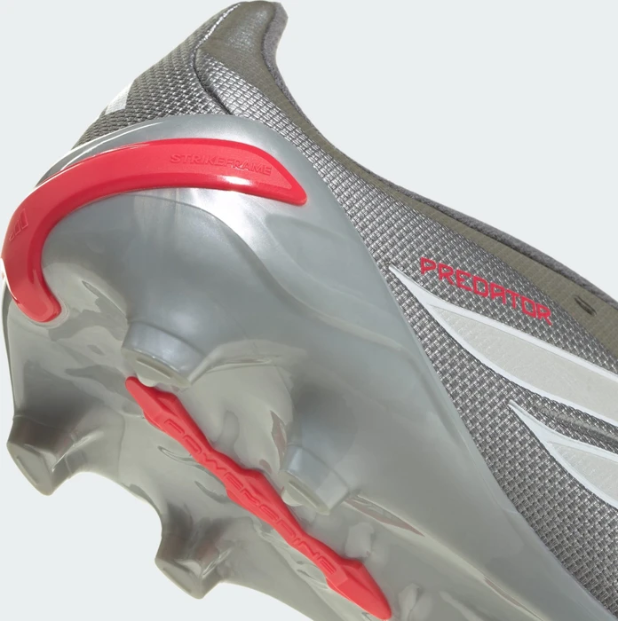 adidas Predator League Fold-Over Tongue FG iron metallic/zero metalic/lucid red (Junior)