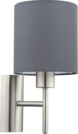 Eglo Pasteri Wandleuchte nickel matt/grau