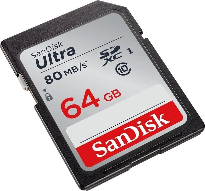 SanDisk Ultra R80 64GB, UHS-I, Class 10