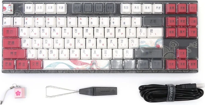 Varmilo VEA87, Beijing Opera, TKL, LEDs weiß, MX SILENT RED, USB, US