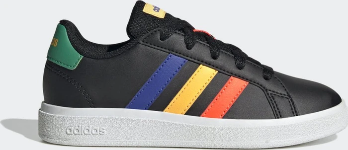 adidas Grand Court Lifestyle Tennis Lace-Up core black/lucid blue/court green (Junior)