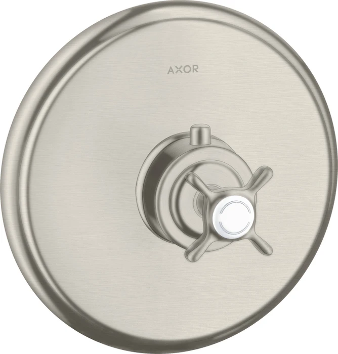 Hansgrohe Axor Montreux Thermostat mit Kreuzgriff edelstahloptik