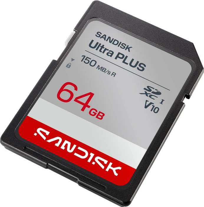 SanDisk Ultra PLUS R150 64GB, UHS-I U1, Class 10