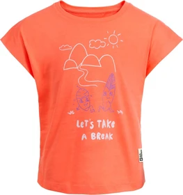 Jack Wolfskin Take A Break T-Shirt kurzarm digital orange (Junior)
