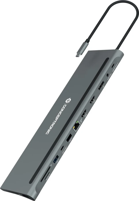 Conceptronic 12-in-1 Dockingstation, USB-C 3.0 [Stecker]