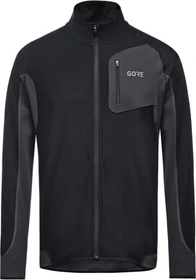 Gore Wear Partial Gore Windstopper Laufshirt langarm black/terra grey (Herren)