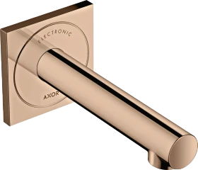 Hansgrohe Axor Uno Elektronik-Waschtischmischer Unterputz für Wandmontage mit Auslauf 161mm polished red gold