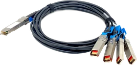 QNAP 100G 1.5m LAN-DAC Breakout Splitter, Twinax, QSFP28 (CAB-DAC15M-Q28B4)