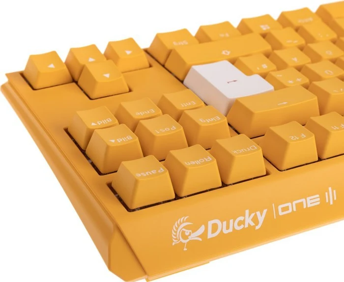 Ducky One 3 Yellow TKL PBT, LEDs RGB, MX RGB BROWN, USB, DE