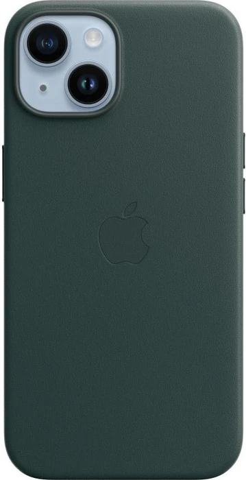 Apple Leder Case mit MagSafe für iPhone 14 waldgrün