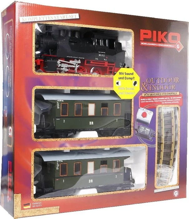 Piko - Spur G Start-Set - Personenzug BR 80 inkl. Sound und Dampf