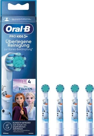 Oral-B Kids Mix Spiderman/Frozen Kinder-Ersatzbürste, 4 Stück