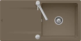 Villeroy & Boch Siluet 60 Einbau Becken reversibel mit Ablauffernbedienung timber