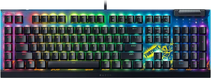 Razer BlackWidow V4 X, Fortnite Edition, Razer YELLOW Linear Gen-3, USB, DE