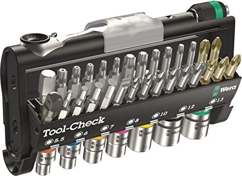 Wera Tool-Check 1 SB Bitset/Steckschlüsselsatz inkl. Werkzeugbox, 38-tlg.