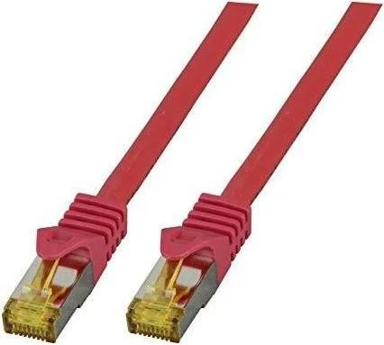 EFB Elektronik Patchkabel, Cat7/Cat6a, S/FTP, RJ-45/RJ-45, 0.25m, rot