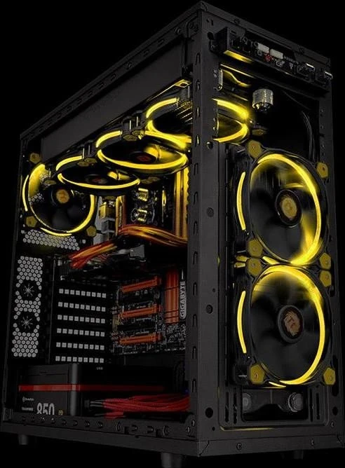 Thermaltake Riing 14 LED gelb, 140mm