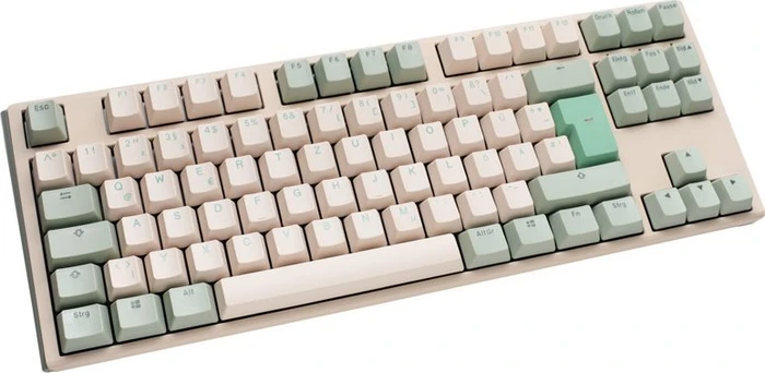 Ducky One 3 TKL PBT, Matcha, grün/weiß, MX BROWN, USB, DE