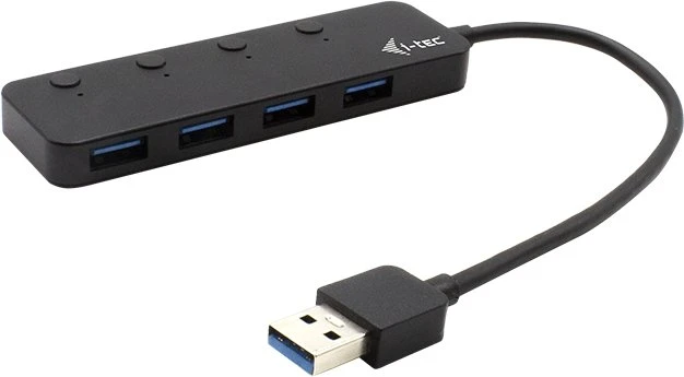i-tec USB-Hub, 4x USB-A 3.0, USB-B 3.0 [Stecker]