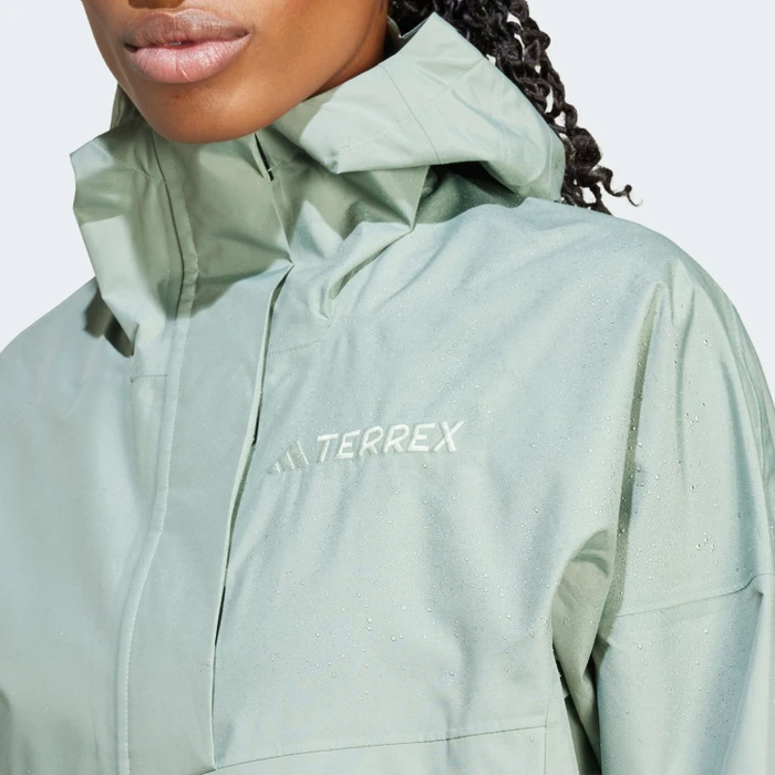 adidas Terrex Xploric 2.5L Climaproof Anorak silver green (Damen)