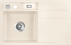 systemceram Bela 78 F Einbau Becken links mit Ablauffernbedienung jasmin