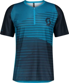 Scott Trail Vertic Zip Trikot kurzarm midnight blue/atlantic blue (Herren)