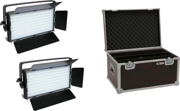 Eurolite Set 2x LED PLL-480 CW/WW Panel + Case (20000676)